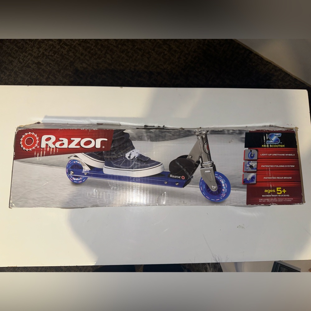 Razor Blue and Silver Kids Scooter